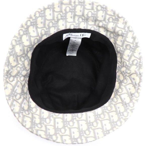 Dior Trotter Oblique Bucket Hat Ivory Gray 11 Dob923 I132 main image 6